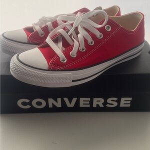 Brand NWT Converse Red Low-Top Sneakers